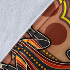 aboriginal-premium-blankets-indigenous-lizard-dot-painting-art