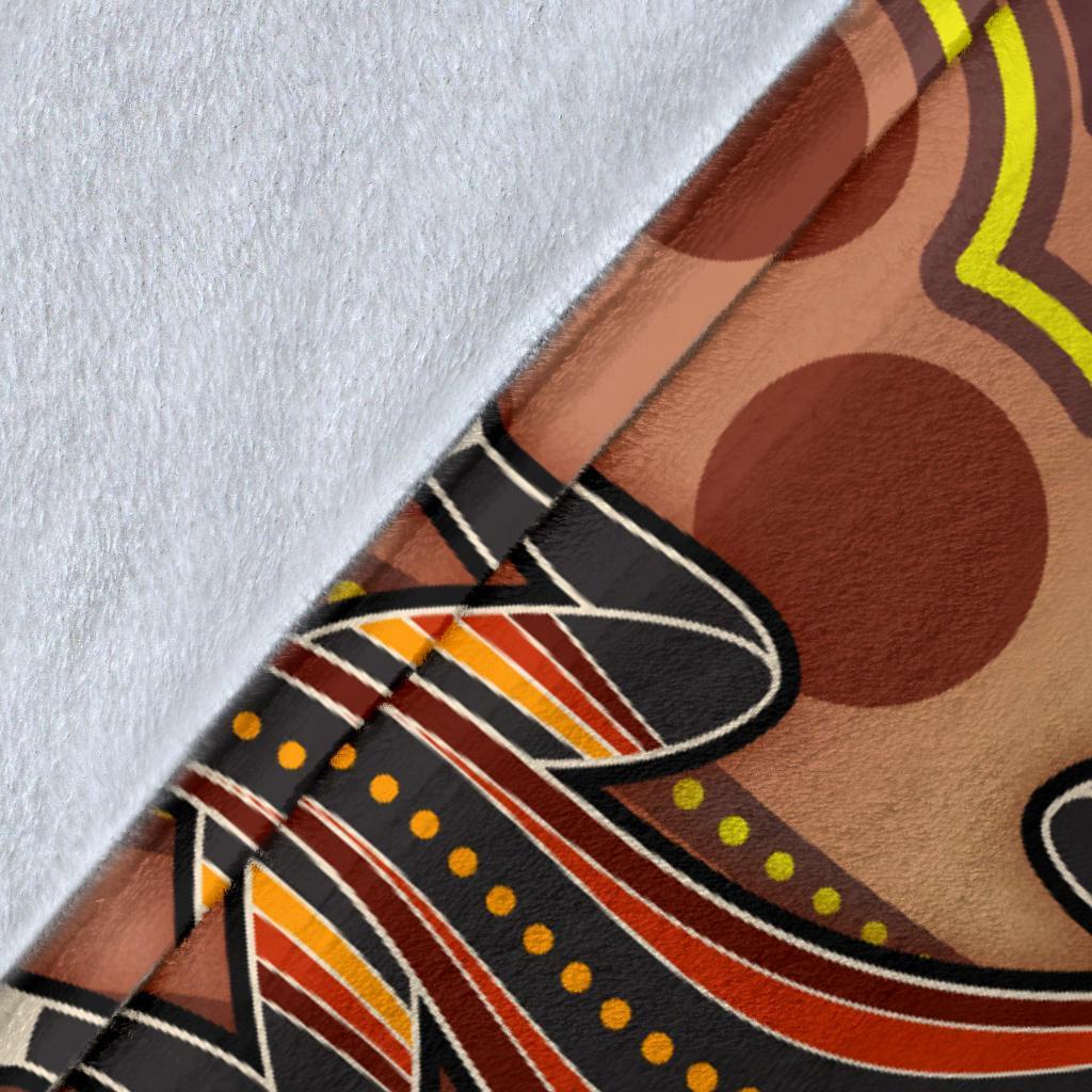 aboriginal-premium-blankets-indigenous-lizard-dot-painting-art