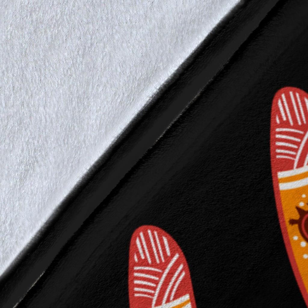 aboriginal-personalised-premium-blanket-aboriginal-boomerangs-with-dot-painting-pattern