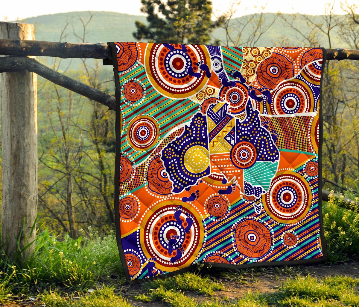 aboriginal-premium-quilt-australian-map-dot-painting