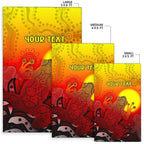 customaboriginal-area-rug-indigenous-frog-red