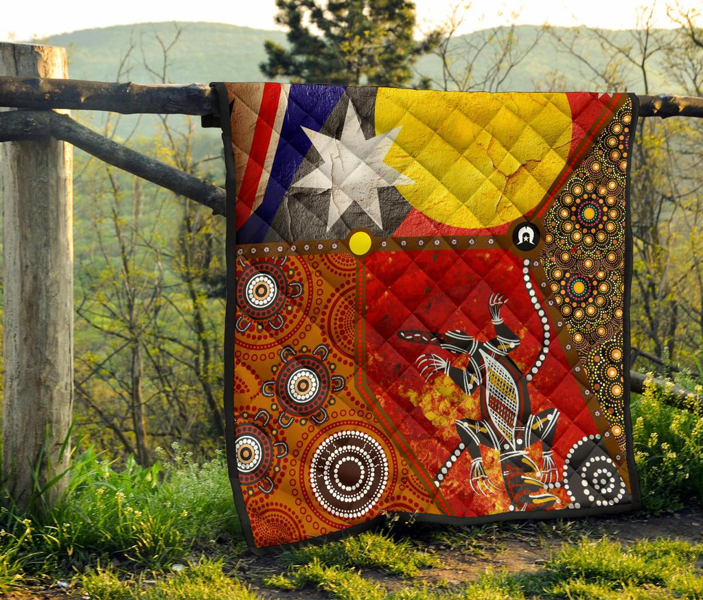 premium-quilt-aboriginal-dot-painting-flags-crocodile