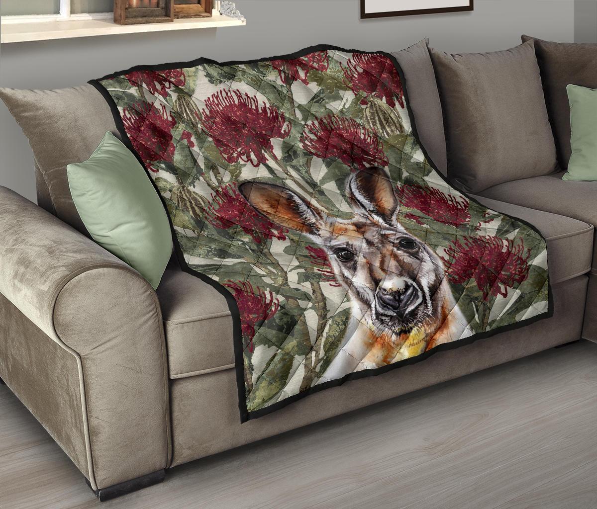 premium-quilts-kangaroo-quilts-waratah-painting