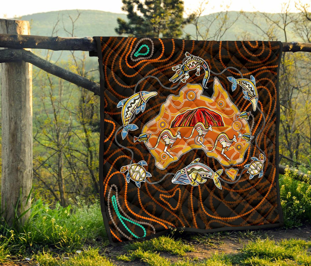 premium-quilt-australia-map-aboriginal-animals-quilt
