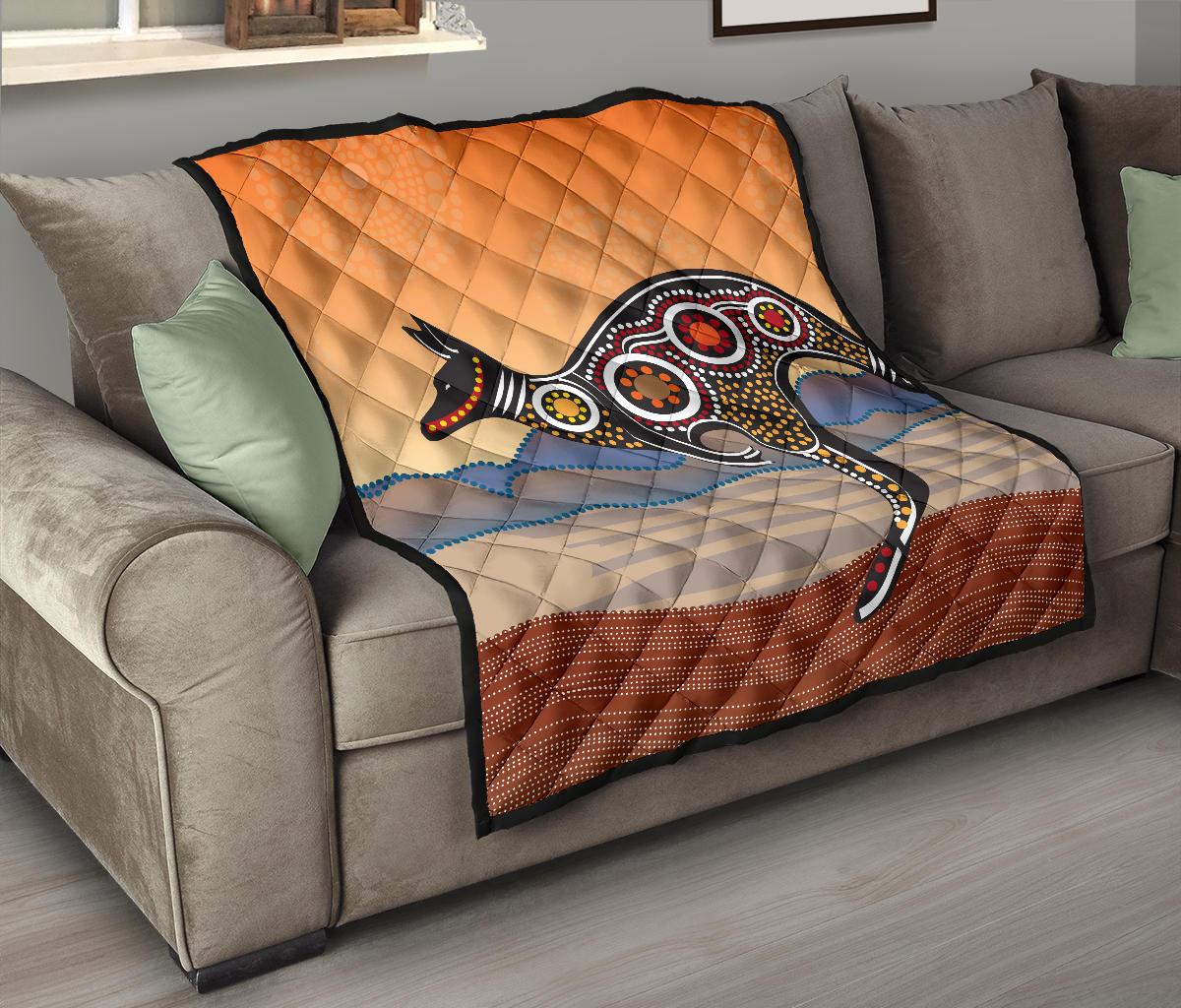 premium-quilts-kangaroo-quilts-aboriginal-dot-painting