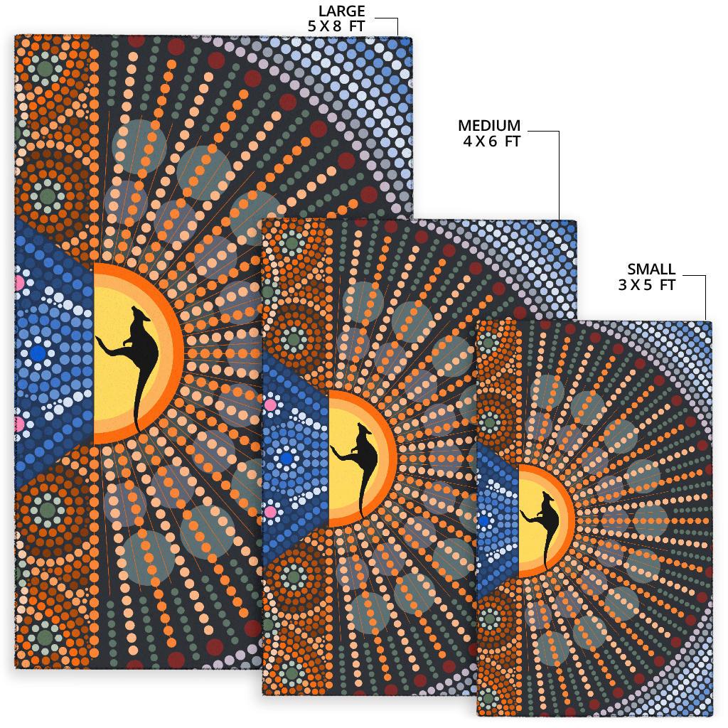 area-rug-aboriginal-dot-painting-rug-kangaroo-ver03