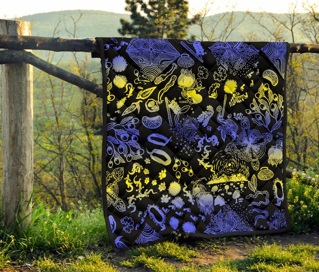 premium-quilt-australian-aboriginal-golden-wattle