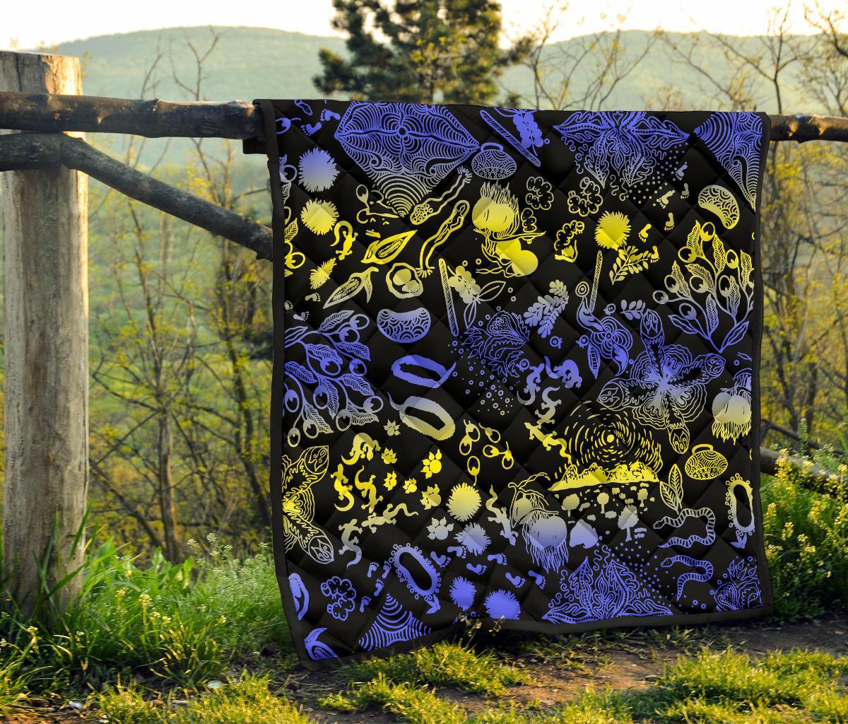 premium-quilt-australian-aboriginal-golden-wattle