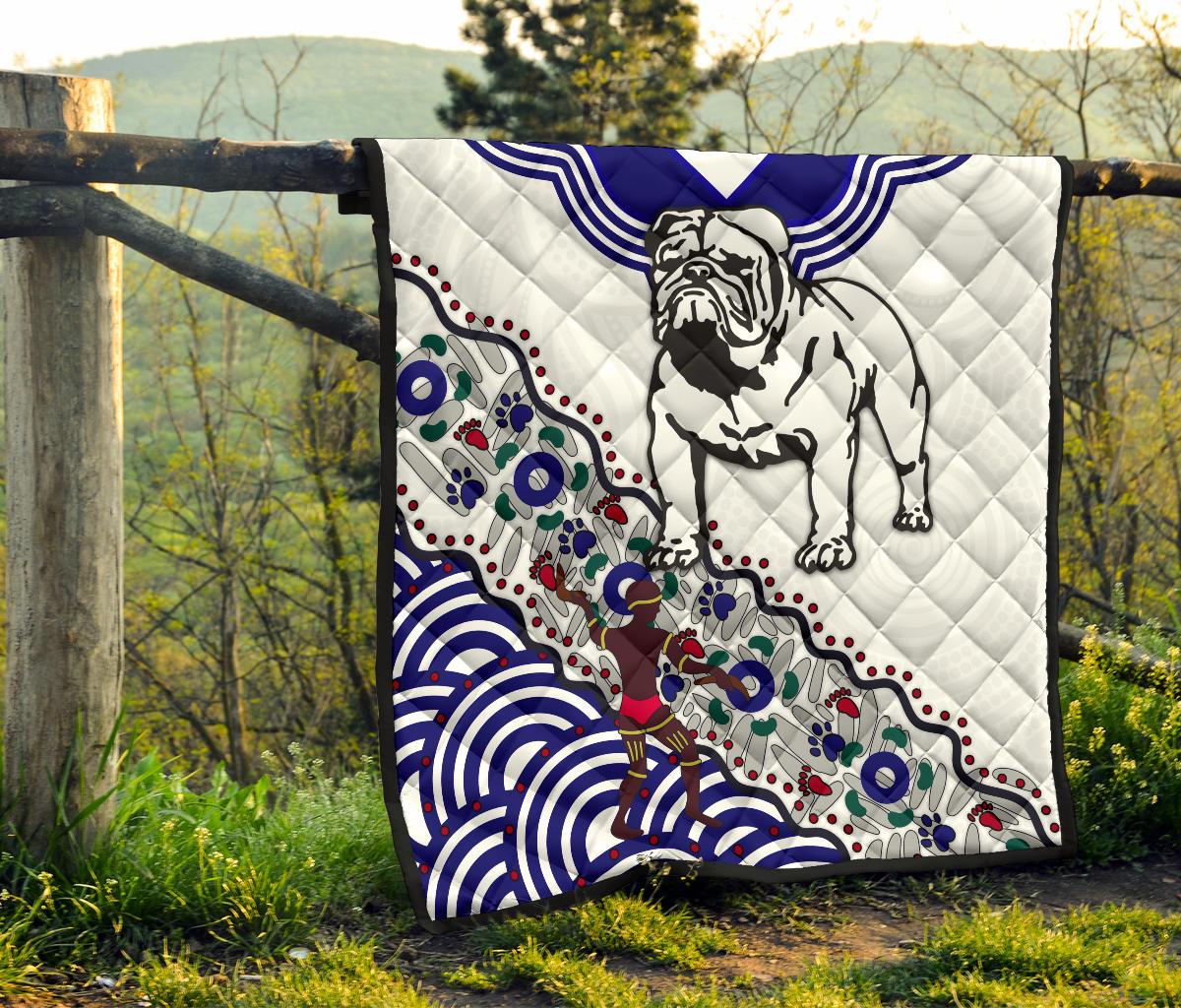 bulldogs-premium-quilt-indigenous