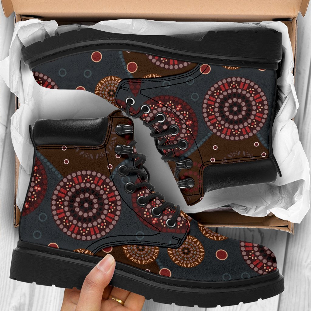 aboriginal-boots-circle-dot-painting-all-season-ver02a