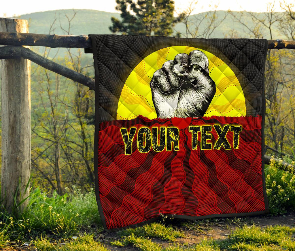 custom-aboriginal-premium-quilt-black-lives-matter-sun-dot-painting