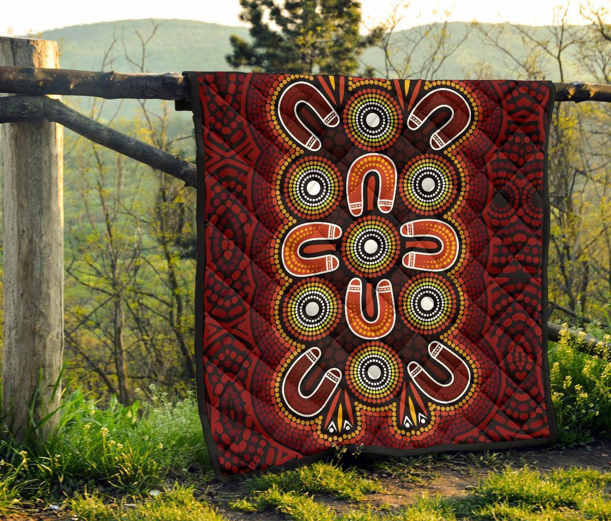 aboriginal-premium-quilt-aboriginal-dot-painting-flowers-style