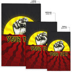 custom-aboriginal-area-rug-black-lives-matter-sun-dot-painting