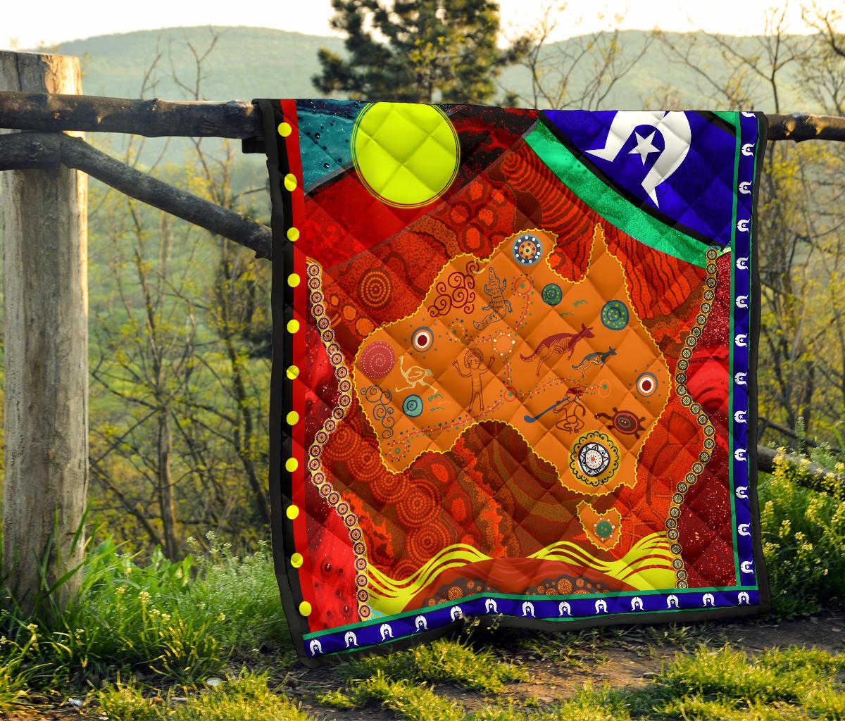 premium-quilt-australia-map-aboriginal-pattern