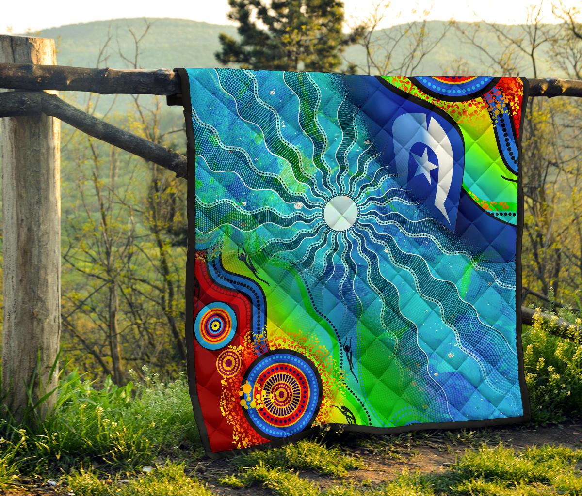 premium-quilt-torres-strait-islanders-flag-with-aboriginal-patterns-quilt