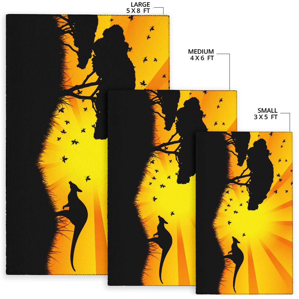 area-rug-kangaroo-rug-sunset-landscape-art