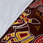 aboriginal-premium-blanket-kangaroo-family-with-hand-art