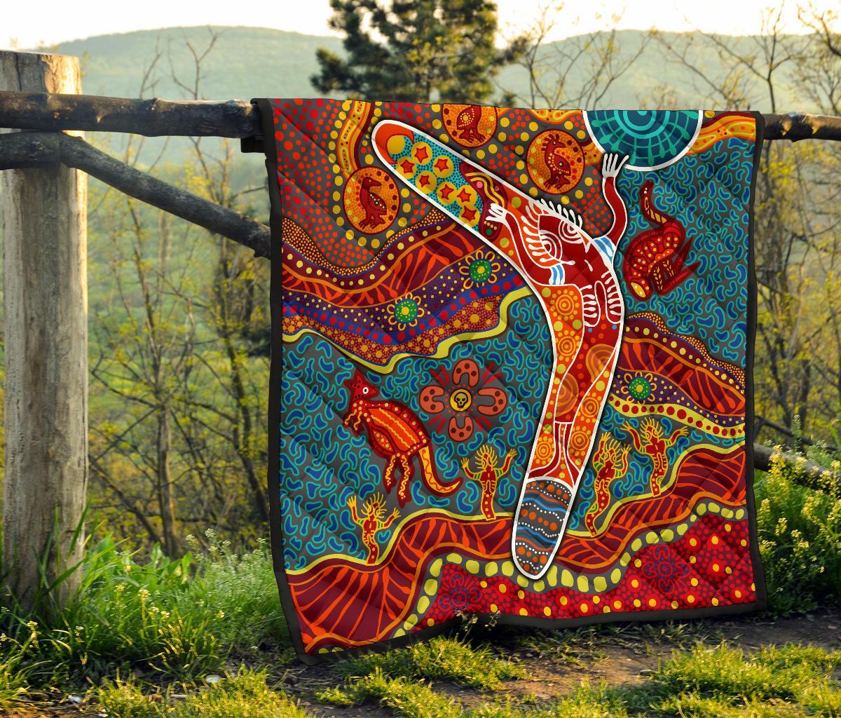 aboriginal-premium-quilt-indigenous-boomerang