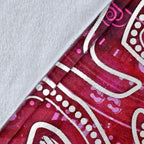 aboriginal-premium-blanket-sea-turtle-with-indigenous-patterns-pink