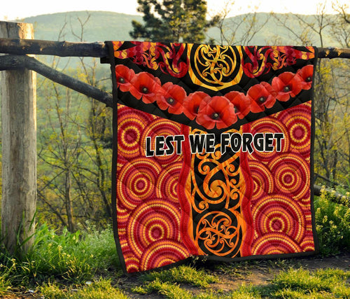 anzac-lest-we-forget-poppy-premium-quilt-new-zealand-maori-silver-fern-australia-aboriginal