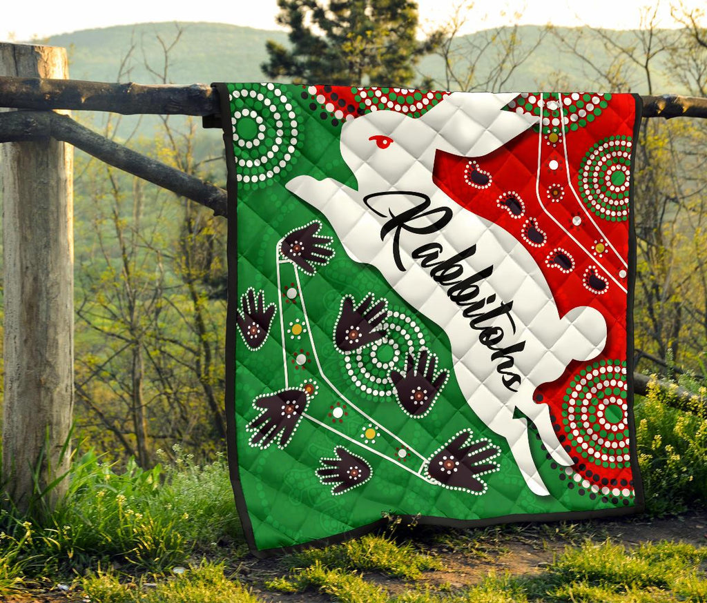 rabbitohs-forever-premium-quilt-indigenous