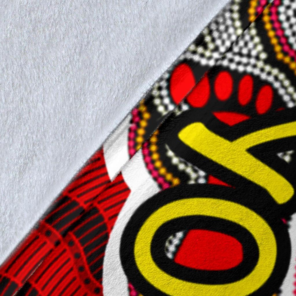 custom-premium-blanket-australia-aboriginal-dots-with-turtle-and-naidoc-flags