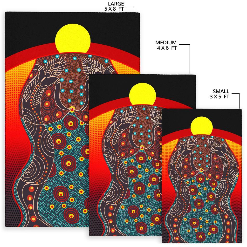 area-rug-aboriginal-sublimation-dot-pattern-style-red