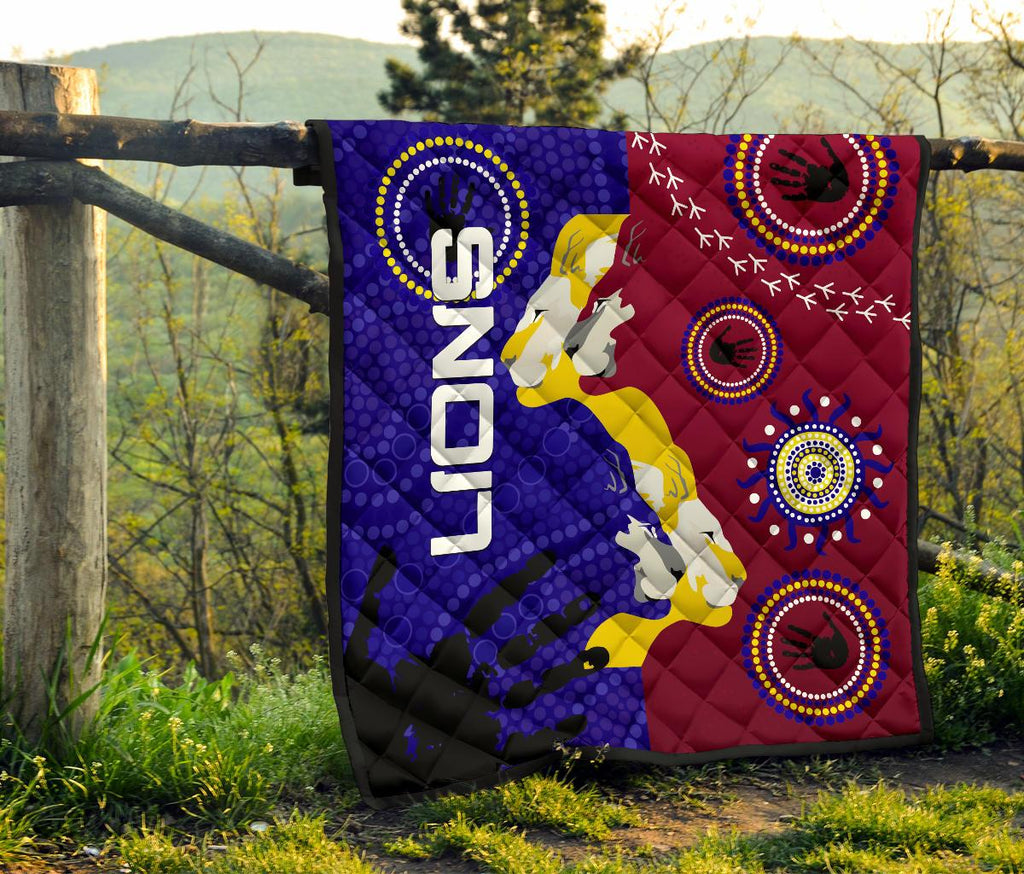 naidoc-brisbane-lions-premium-quilt-indigenous-style