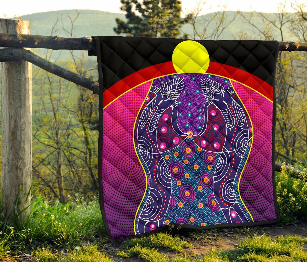 premium-quilt-aboriginal-sublimation-dot-pattern-style-violet