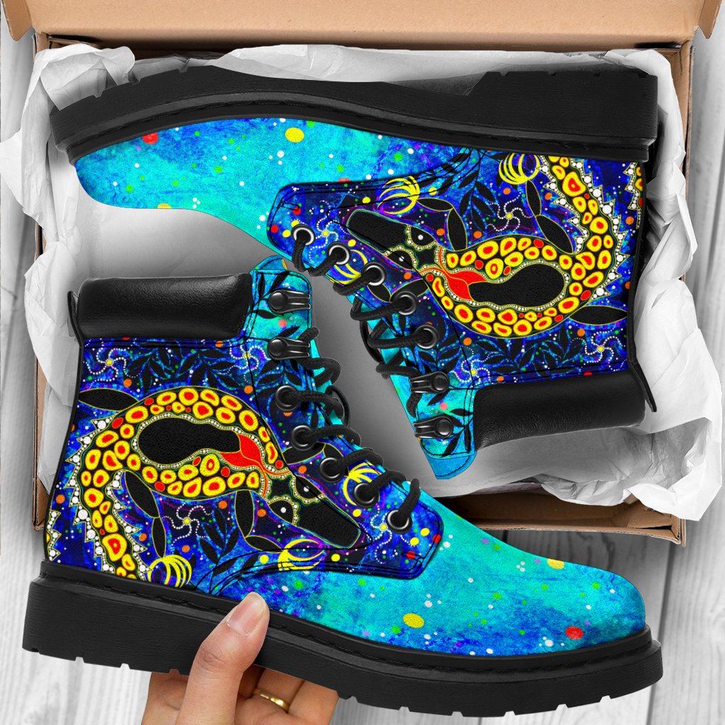 aboriginal-all-season-boots-indigenous-crocodile