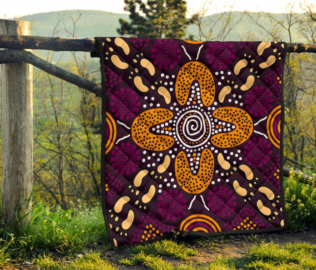 aboriginal-premium-quilt-flowers-dot-panting-art