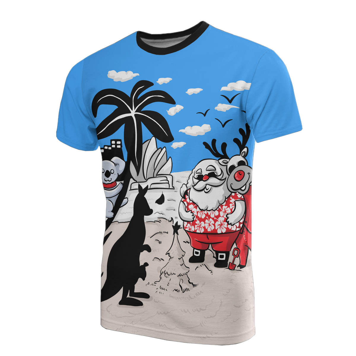christmas-t-shirt-santa-claus-t-shirt-kangaroo-ver01-unisex