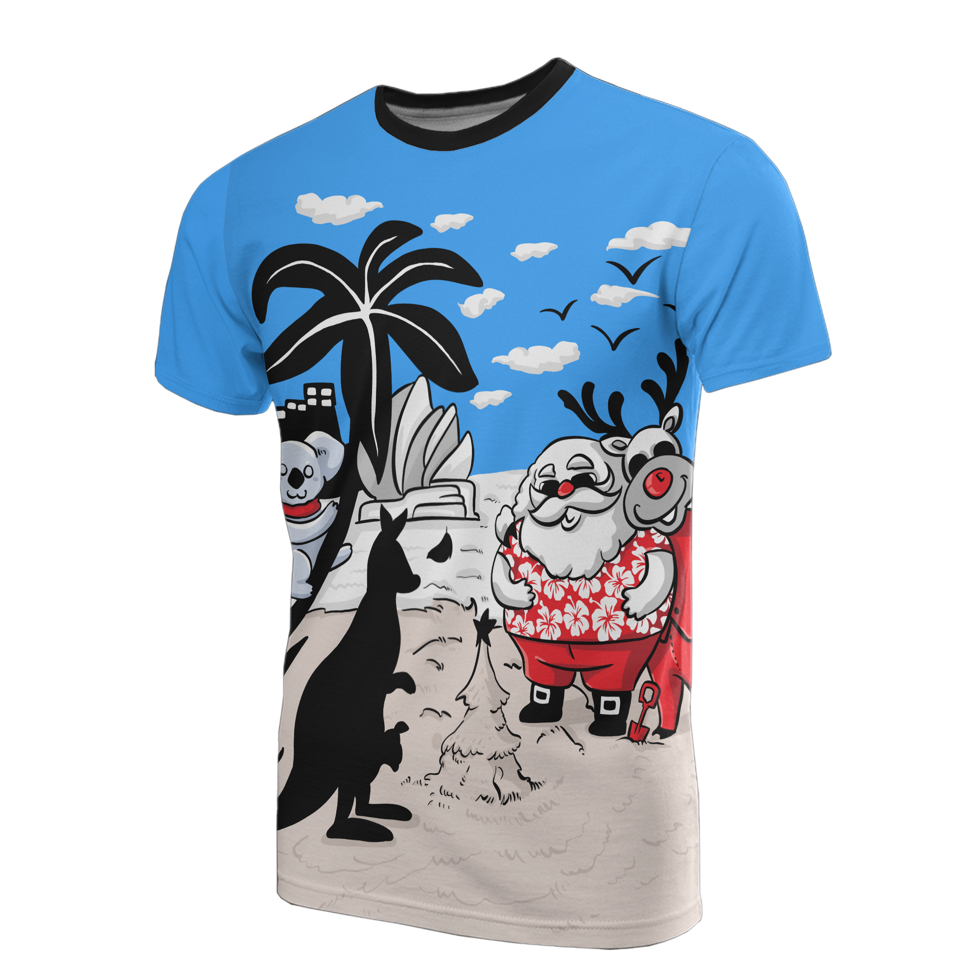 christmas-t-shirt-santa-claus-t-shirt-kangaroo-ver01-unisex