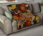 aboriginal-premium-quilt-kangaroo-and-lizard-dot-painting-art