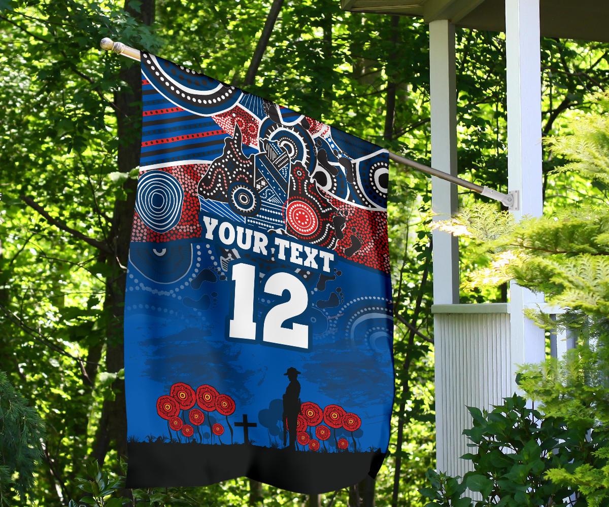 custom-personalised-knights-flag-newcastle-anzac-day-aboriginal