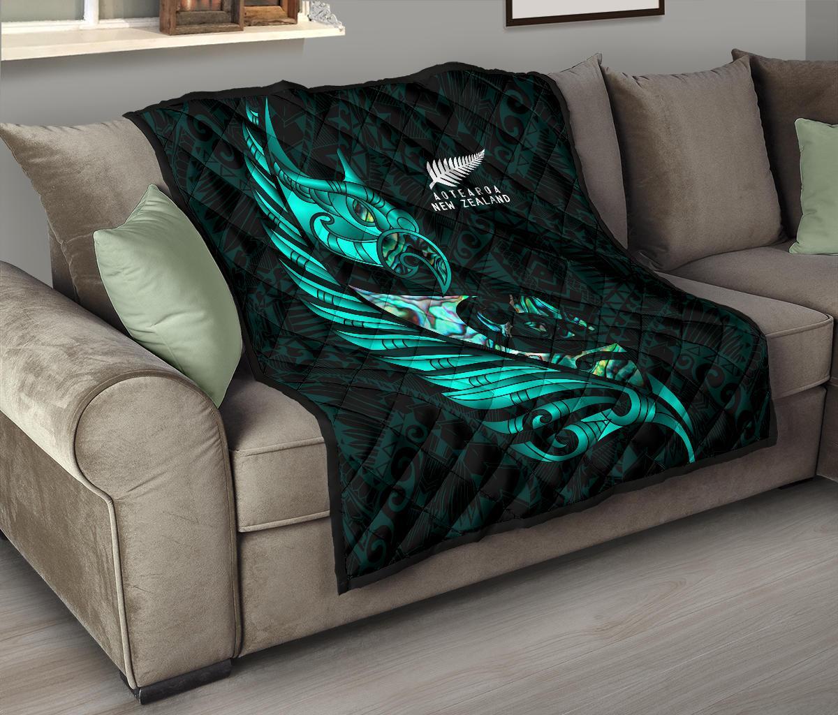 new-zealand-premium-quilt-manaia-paua-fern-wing-turquoise