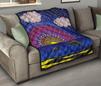 aboriginal-premium-quilt-sunset-over-the-sea-and-kangaroo-dot-painting