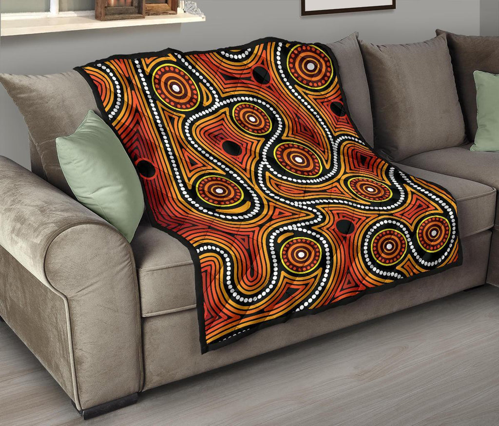 aboriginal-premium-quilt-indigenous-circle-dot-painting-ver01