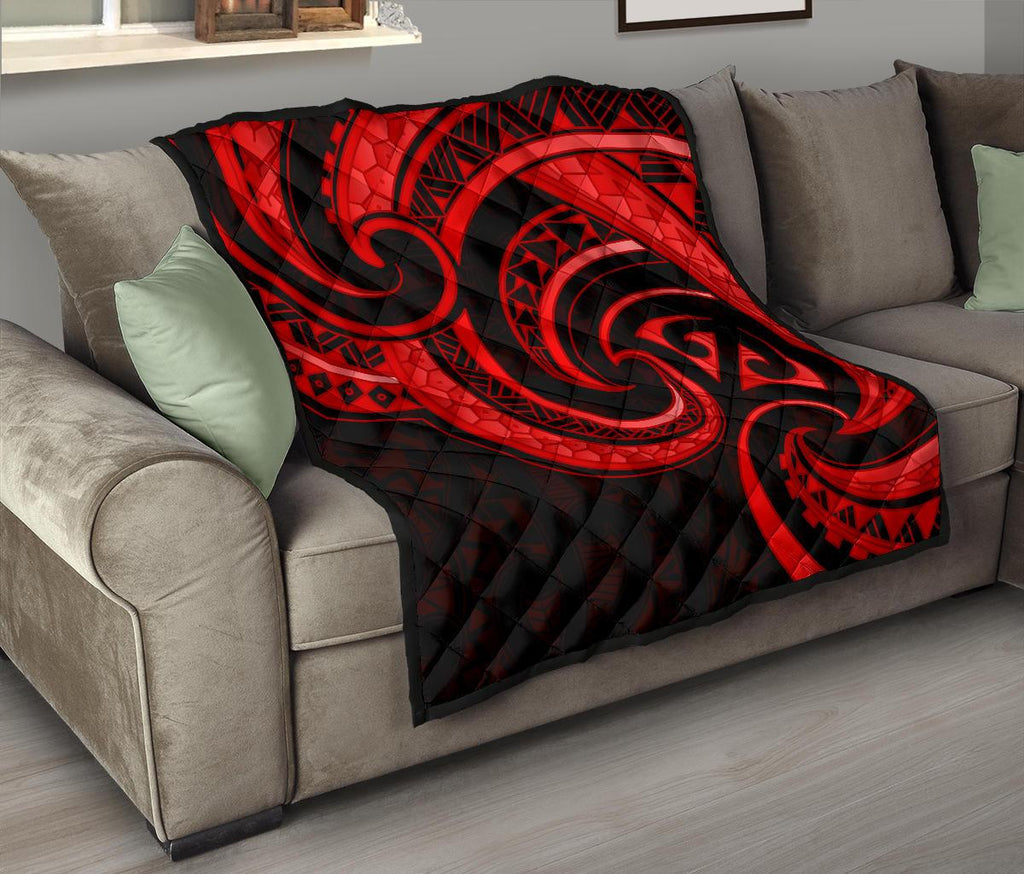 new-zealand-maori-mangopare-premium-quilt-polynesian-red