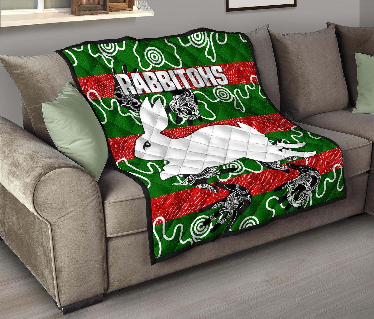 rabbitohs-premium-quilt-animals-aboriginal