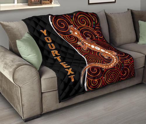 aboriginal-personalised-premium-quilt-indigenous-lizard-dreaming