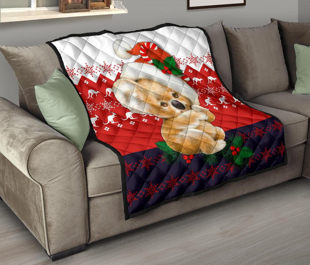 christmas-premium-quilts-koala-coverlets-kangaroo-symbol-snowflakes
