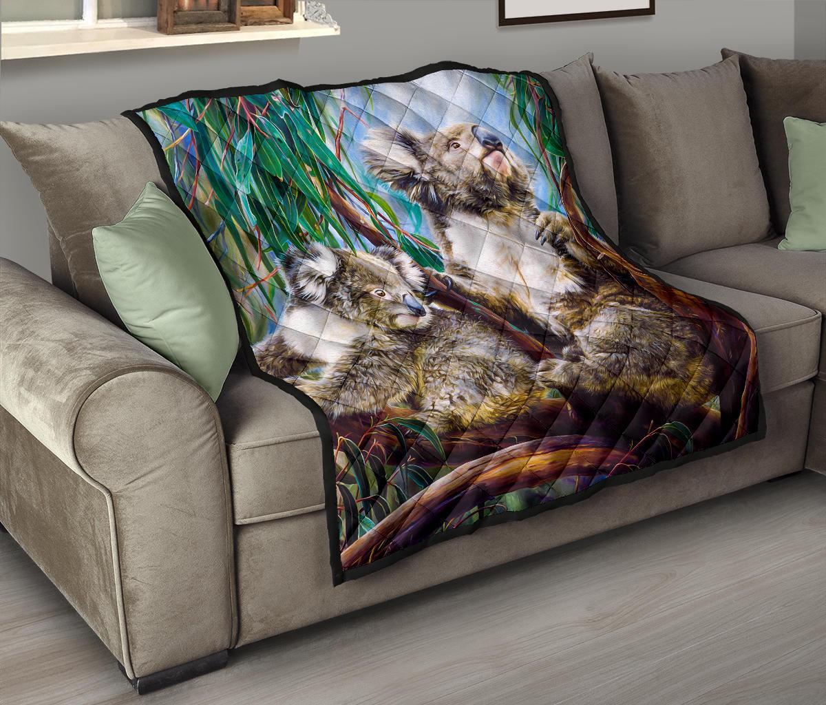 premium-quilt-koala-and-joey-quilt-3d-art