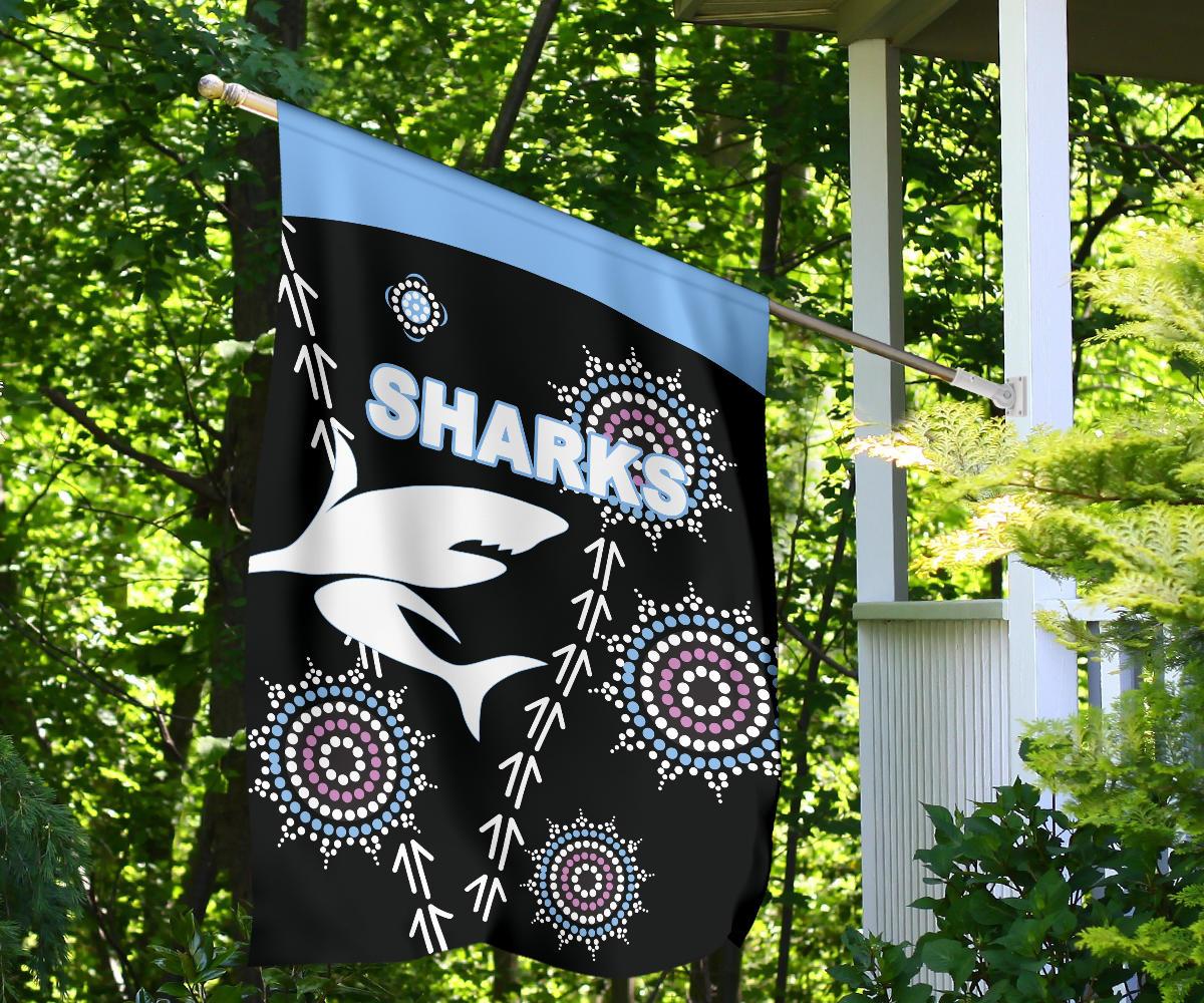 cronulla-flag-sharks-simple-indigenous-black