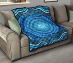 aboriginal-premium-quilt-blue-circle-aboriginal-art