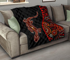aboriginal-premium-quilt-aboriginal-lizard-with-dot-painting-pattern