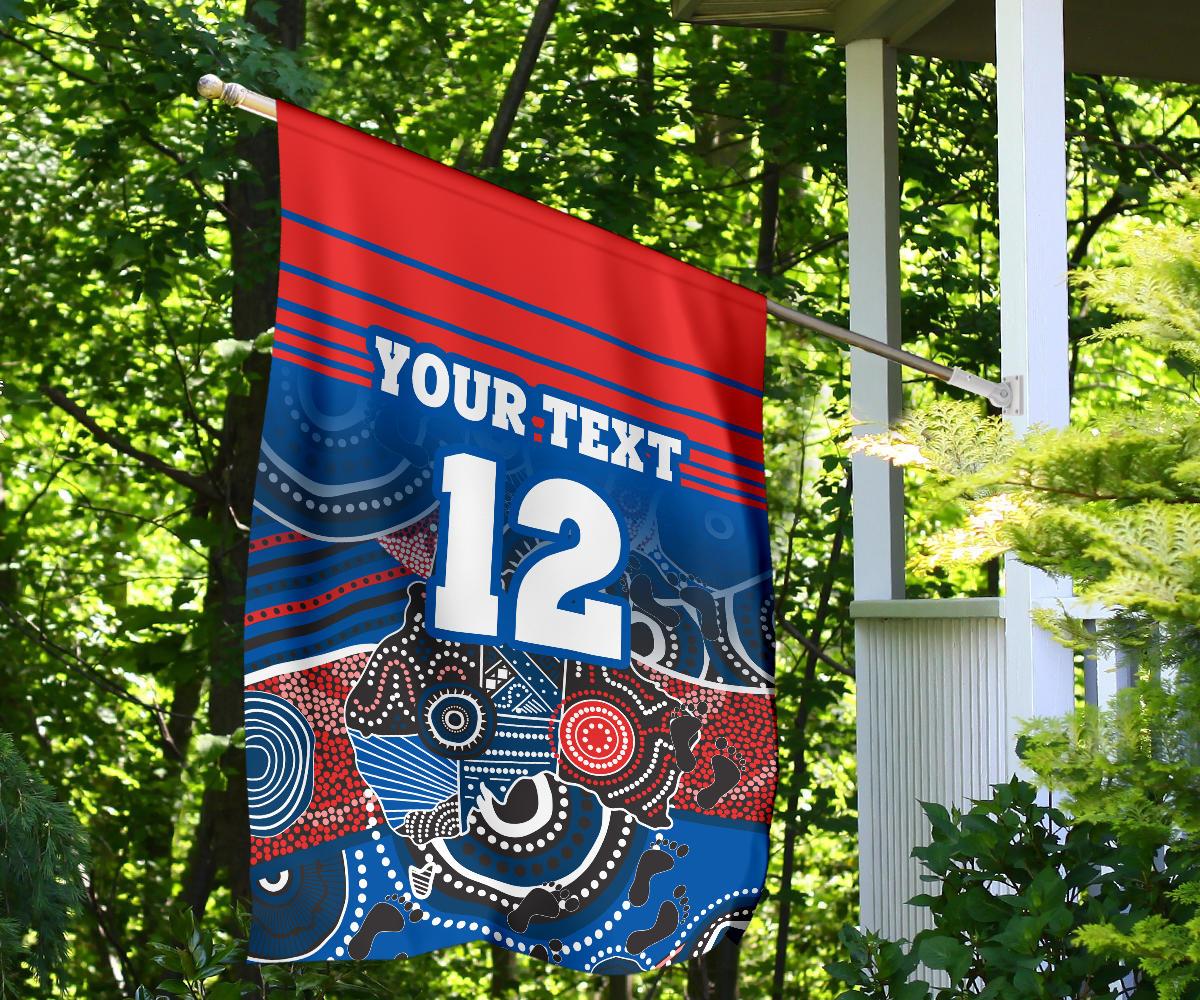 custom-personalised-knights-flag-newcastle-aboriginal-horizontal-style
