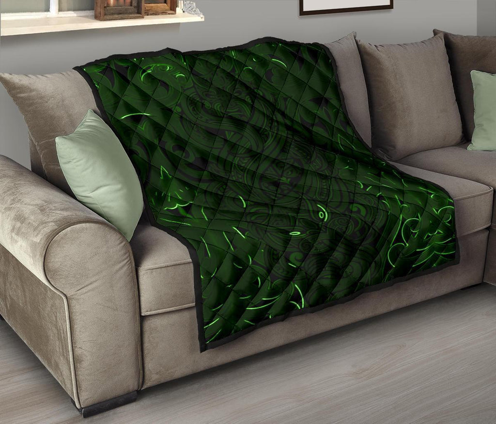new-zealand-premium-quilt-maori-gods-tumatauenga-god-of-war-green
