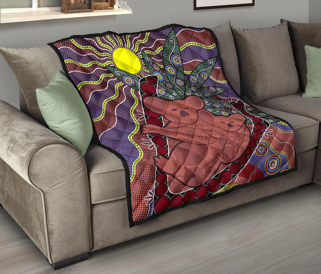 premium-quilts-koala-coverlets-aboriginal-pattern