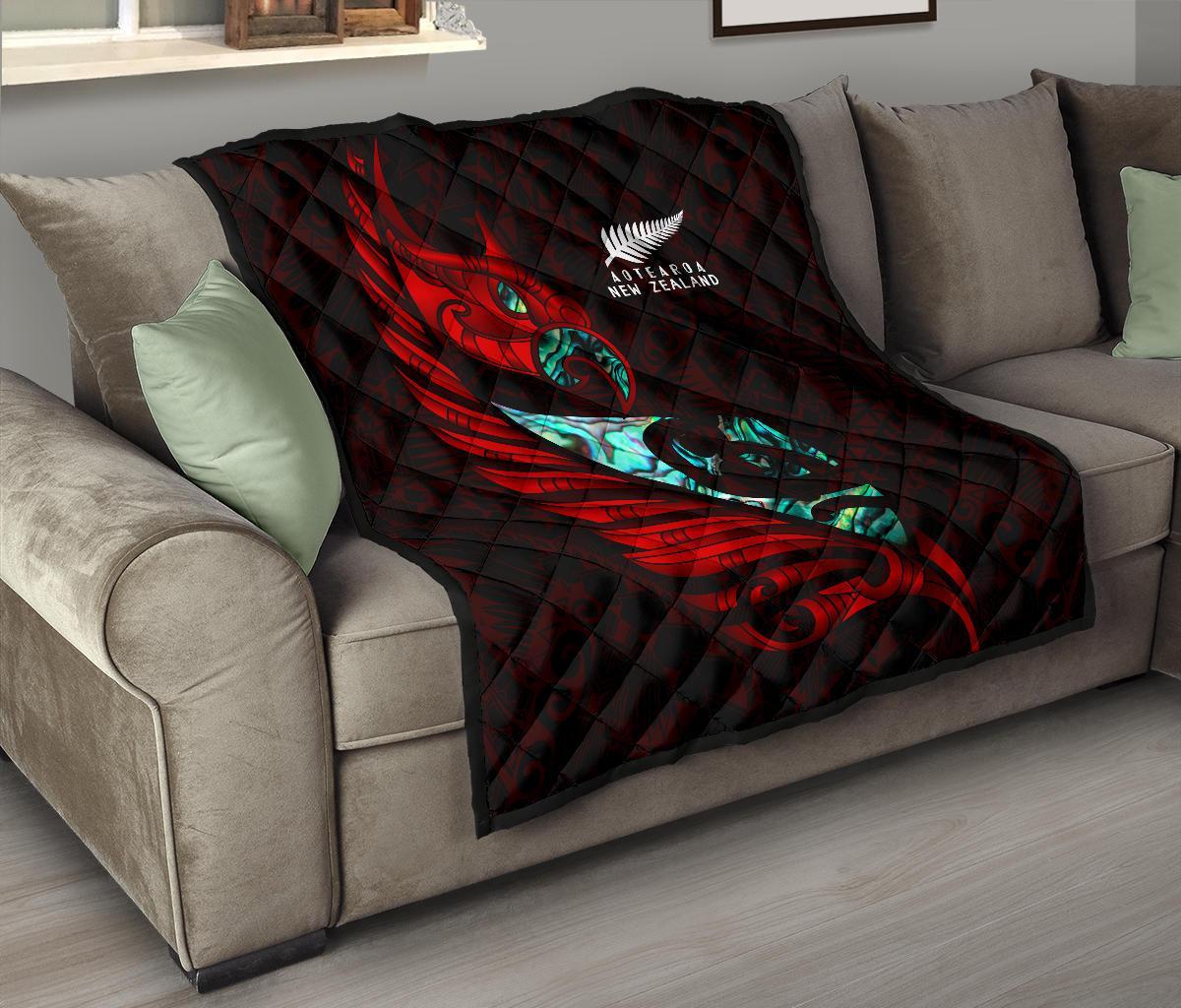 new-zealand-premium-quilt-manaia-paua-fern-wing-red